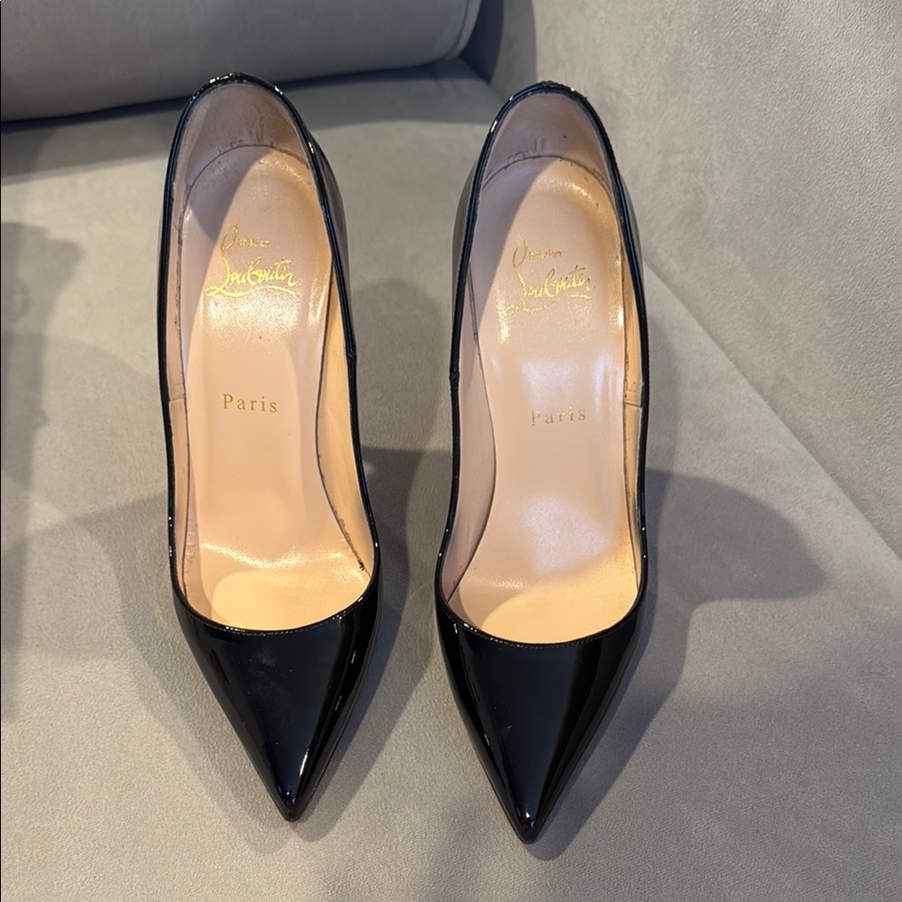 Christian Louboutin So Kate Patent Pointed-Toe Red Sole Pump